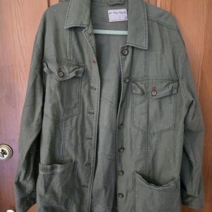 Free people military jacket size medium 100% Cotton